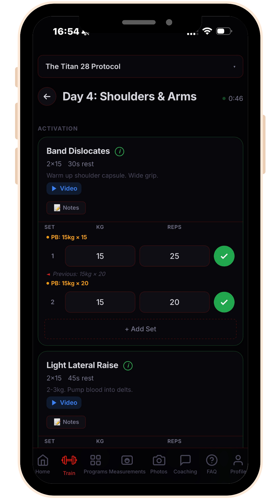 ATS App - Active Workout