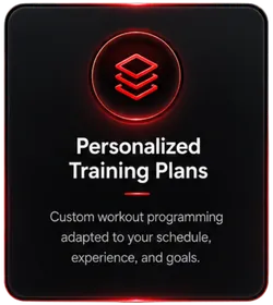 Personalized Training Plans — Custom workout programming adapted to your schedule, experience, and goals.
