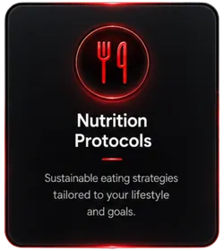 Nutrition Protocols — Sustainable eating strategies tailored to your lifestyle and goals.