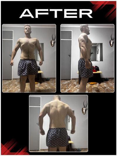 Client transformation after - busy professional showing results